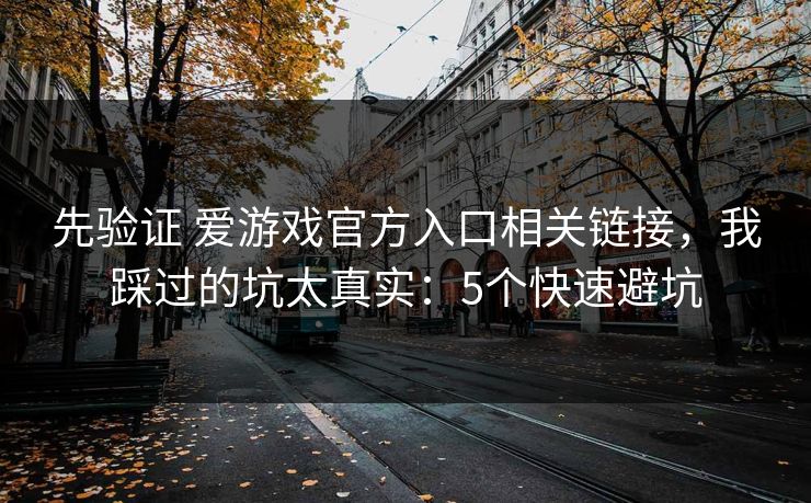 先验证 爱游戏官方入口相关链接，我踩过的坑太真实：5个快速避坑